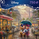Ceaco - Thomas Kinkade - Disney Dreams Collection - Mickey and Minnie in Paris - 750 Piece Jigsaw Puzzle Ceaco