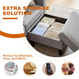 Pingliang Home Sectional Sofa Couches for Living Room, Modular 3 Seats Sectional Sofas L Shaped Couch with Storage and Reversible Chaise, Linen Fabric, 79" (Light Grey) Pingliang Home