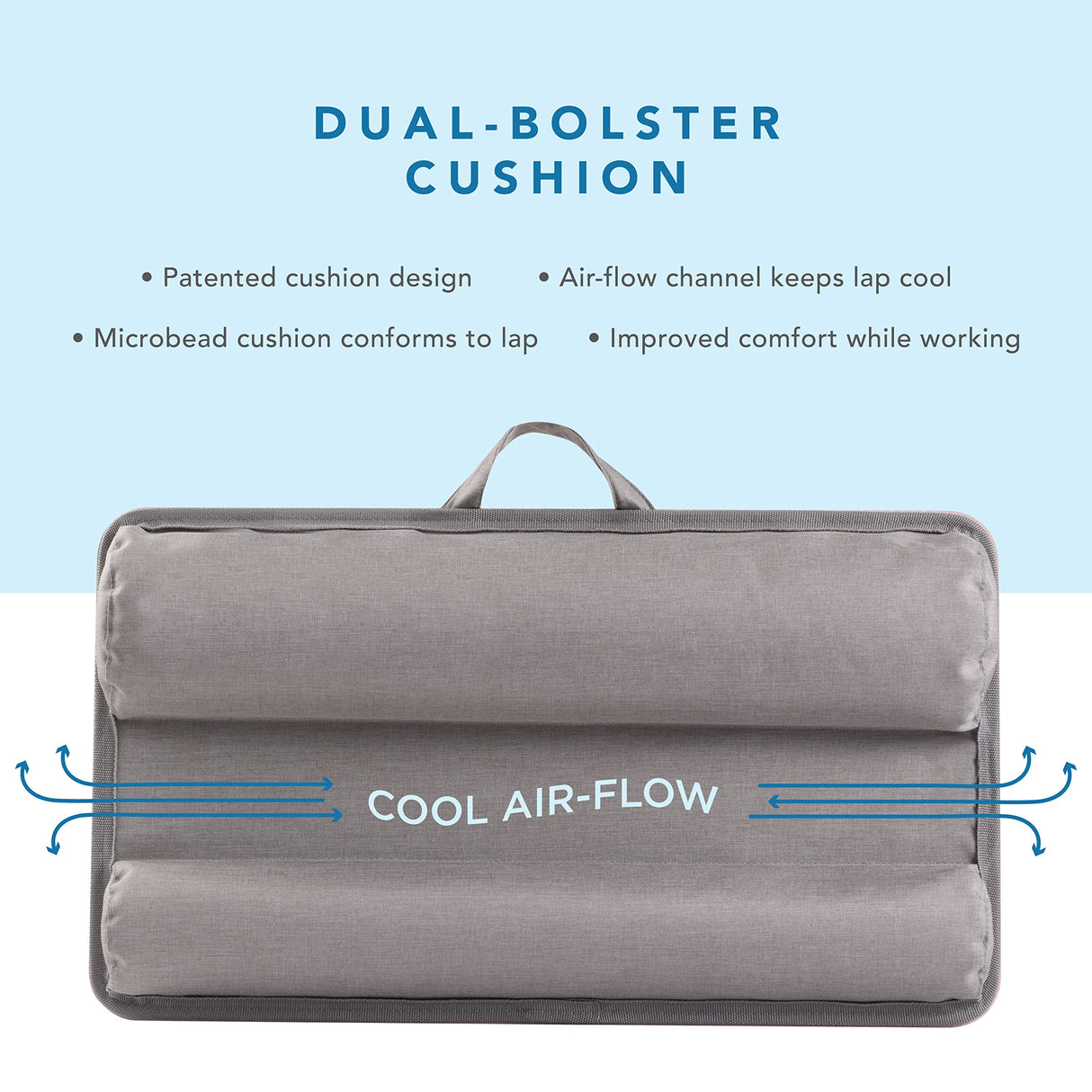 LAPGEAR Home Office Lap Desk with Device Ledge, Mouse Pad, and Phone Holder - Oak Woodgrain - Fits up to 15.6 Inch Laptops - Style No. 91589 LapGear