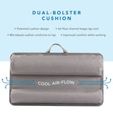 LAPGEAR Home Office Lap Desk with Device Ledge, Mouse Pad, and Phone Holder - Oak Woodgrain - Fits up to 15.6 Inch Laptops - Style No. 91589 LapGear