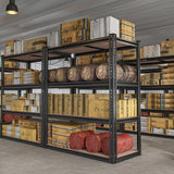 REIBII 40" W Garage Shelving Storage Shelves Heavy Duty Shelving 2000LBS Adjustable Metal Shelves for Garage Shelves 4 Tier Storage Rack Closet Shelving Pantry Shelves Utility Shelf,40" W*20''D*60''H REIBII