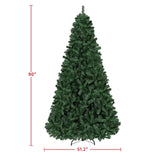 Yaheetech 7.5ft Premium Spruce Hinged Artificial Full Christmas Tree with 1346 Branch Tips Holiday Xmas Tree with Metal Hinges and Foldable Base for Home Party Office Decoration Yaheetech
