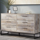 Signature Design by Ashley Neilsville 6 Drawer Dresser, Light Brown Signature Design by Ashley