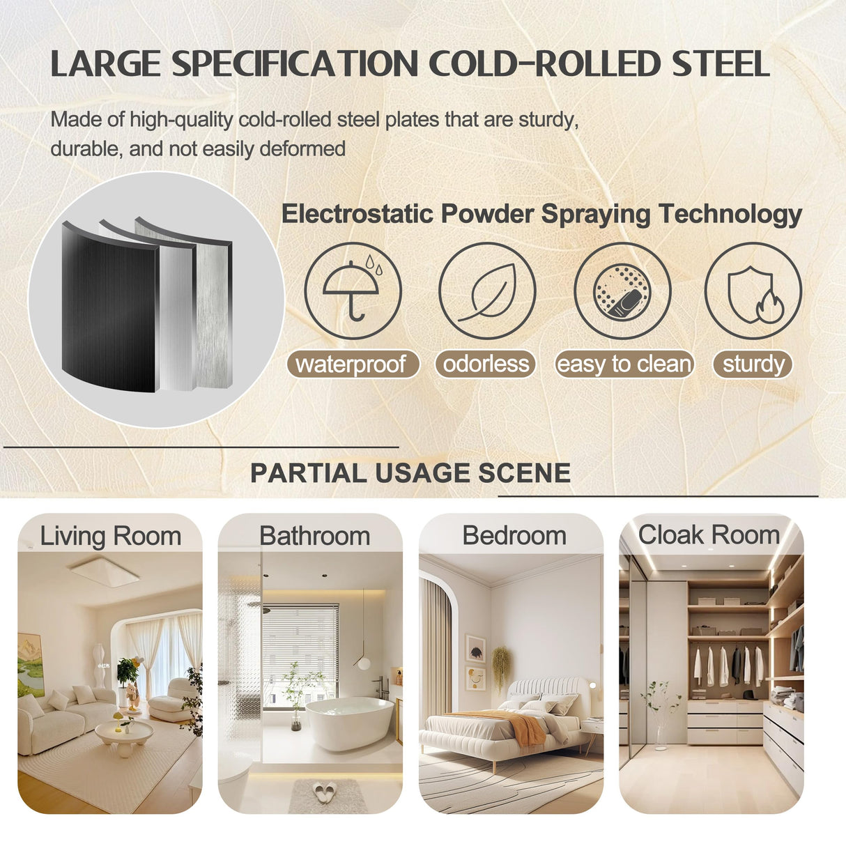 GAIOUS Steel Armoire Wardrobe Closet, 71" Metal Clothing Storage Cabinets with 2 Doors, 1 Adjustable Shelf and 2 Drawers, Metal Wardrobe Cabinet with Hanging Rod for Bedroom, Gym, Cloak Room (Black) GAIOUS