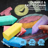 JOYIN 6 PCS Jumbo Sidewalk Chalk with 6 Colors, Washable Sidewalk Chalk for Kids, Non-Toxic Art Supplies, Outdoor Games, Playground Accessories JOYIN