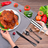 JY COOKMENT Meat Injector Syringe 2-oz Marinade Flavor Barrel 304 Stainless Steel with 3 Professional Needles 2 Cleaning Brushes and 4 Silicone O-Rings JY COOKMENT