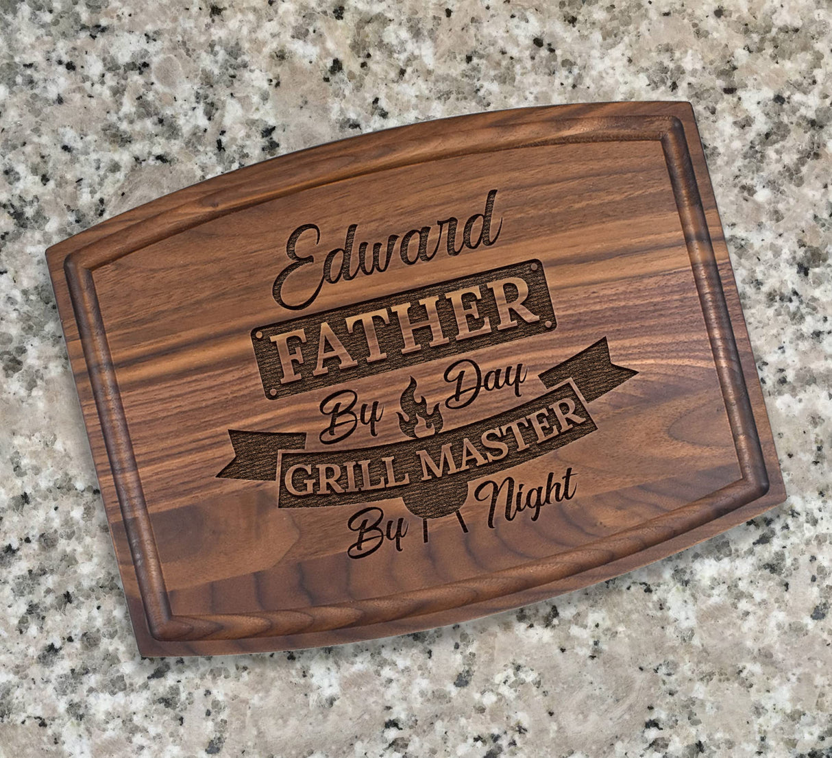 Personalized Dad Cutting Board Gift For Dad Custom Cutting Board Father's Day Wood Engraved TEEAMORE