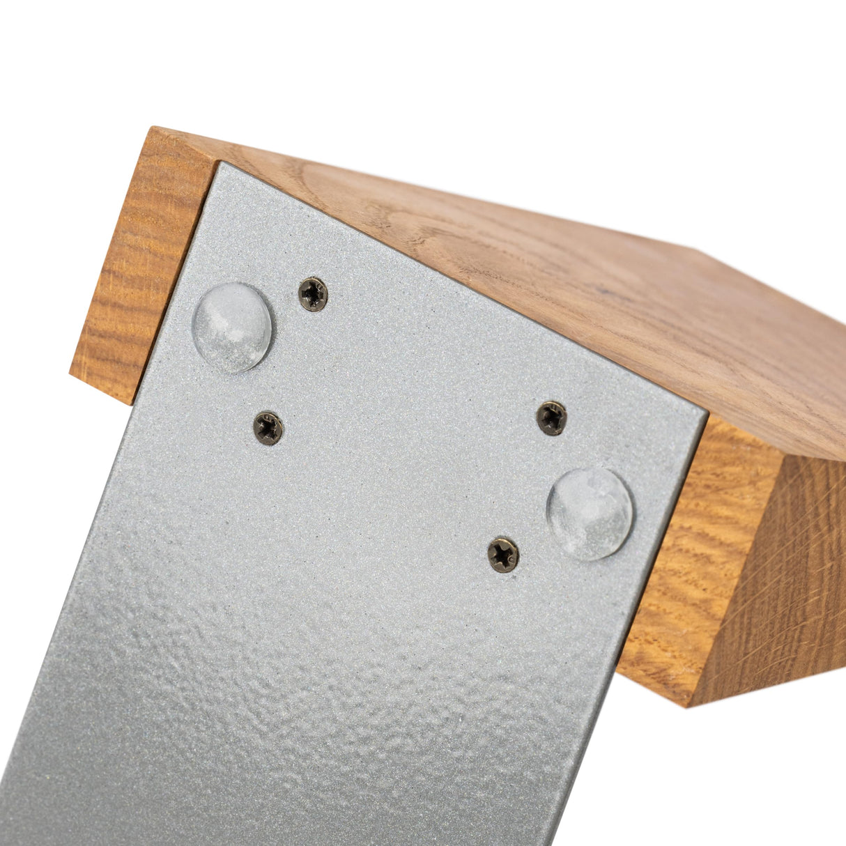 TILISMA Book Ends for Shelves - Handmade Wooden Bookends with Metal Base, Oak Tree - Sturdy Book Holders for Heavy Books - Fancy Modern Decorative Book Accessories to Hold Books on Bookshelf TILISMA