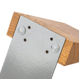 TILISMA Book Ends for Shelves - Handmade Wooden Bookends with Metal Base, Oak Tree - Sturdy Book Holders for Heavy Books - Fancy Modern Decorative Book Accessories to Hold Books on Bookshelf TILISMA