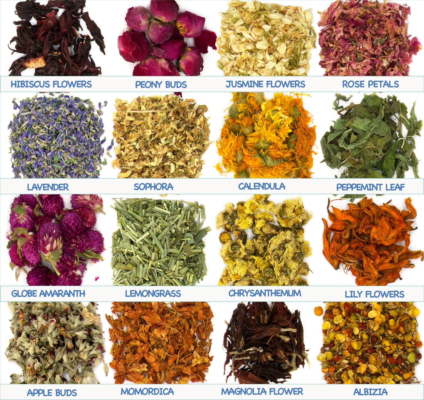 16 Bags Dried Flowers for Soap Making, Dried Flowers for Candle Making, Soap Flowers and Dried Herbs for Candle Oil, Bath Bombs. Essential Fragrant – The Best Variety of Grade A Flowers - WoodArtSupply