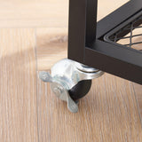 JOIN IRON Printer Stand with Storage Shelf for Home Office Storage, Printer Table with Wheels,CPU Rack, Mobile Computer Trolley, Office cart,Utility Carts,Office Lateral File Cabinets JOIN IRON