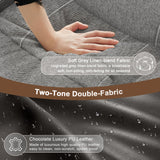 Dresegmt Loveseat Recliner, Manual Reclining Loveseat Sofa with Reading Light, Chic Blend Style Sofa, Storage Console, Cup Holders, USB Ports, Fabric & PU Leather, Recliner Couch for Living Room/RV Dresegmt