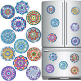 Zonon 12 Pcs Refrigerator Diamond Painting Magnets Easy Diamond Art Painting Magnetic Stickers Kits Fridge Magnets for Adults DIY Home Decors(Classic Mandala) Zonon