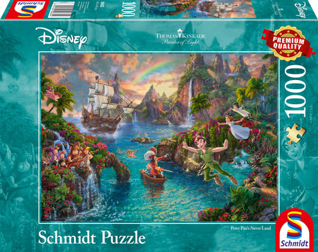 Schmidt 59635 Thomas Kinkade: Disney-Peter Pan Jigsaw Puzzle (1000-Piece) Schmidt
