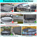 SIHAIAN 20 Ft Pool Cover, with Automatic Drain Round Pool Cover, One-Piece Quick Installation and Removal Above Ground Pool Cover, Preventing Waterlogging, UV Protected Solar Swimming Pool Cover SIHAIAN