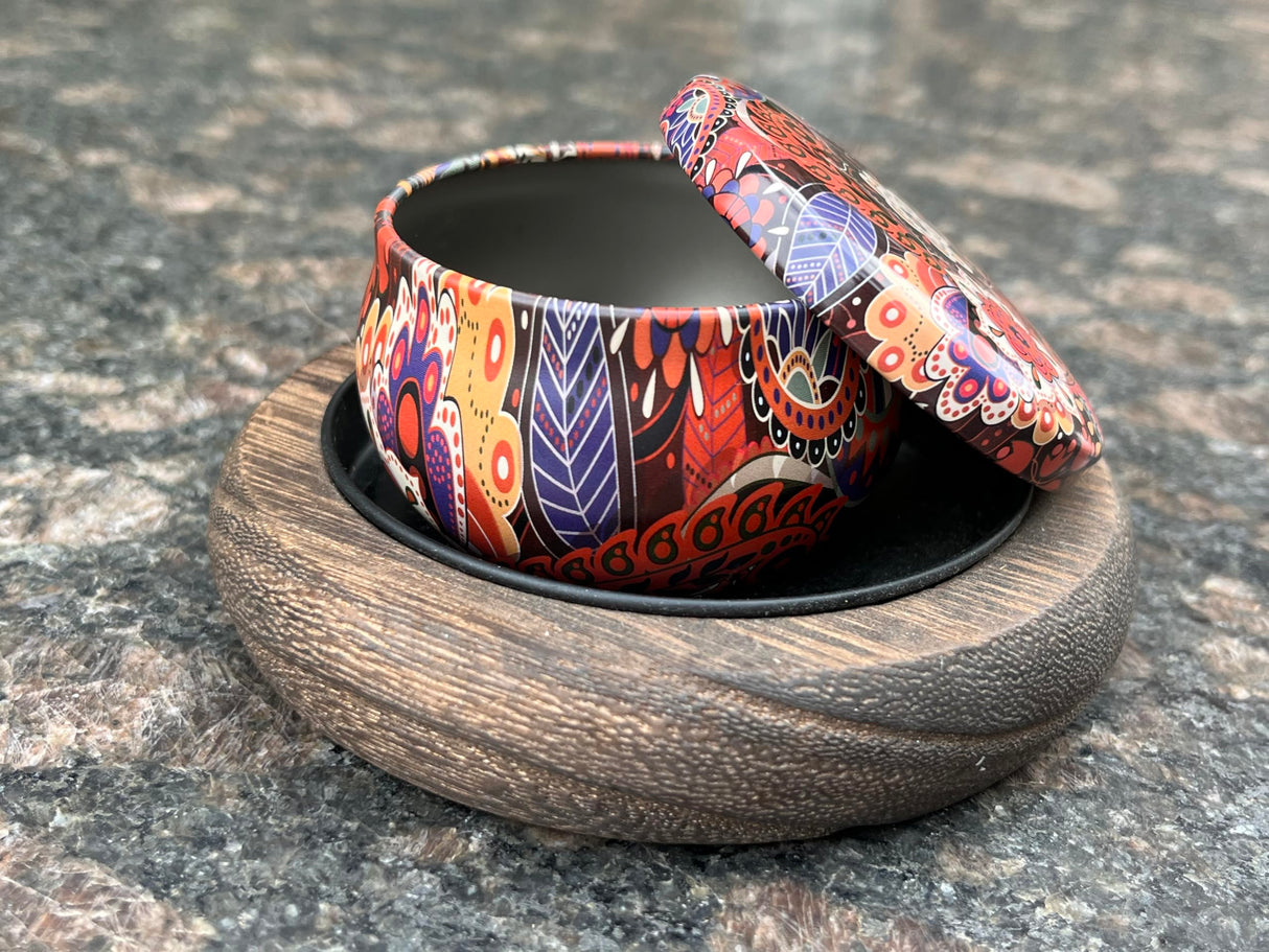 Wood Candle Holder 3 PCS Farmhouse Decor Wooden Pillar Candles Tray for Table Centerpiece Small Decorative Tray Riser Round Wooden Plate Pedestal Stand for Coffee Table for Home Decor Phinicco