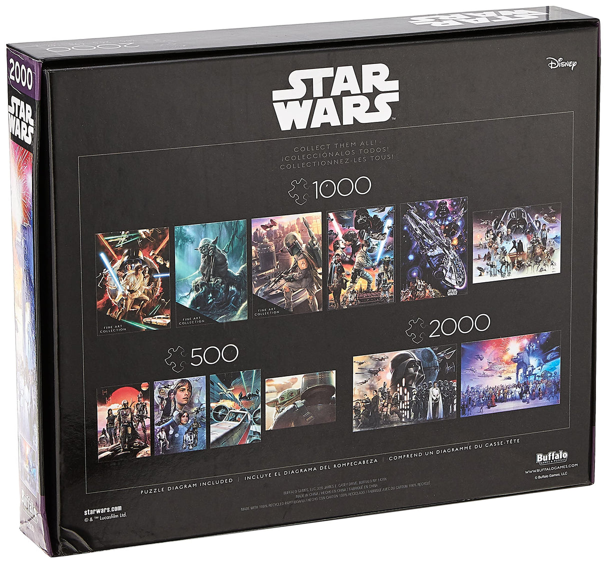 Buffalo Games - Star Wars - SW - You were The Chosen One - 2000 Piece Jigsaw Puzzle for Adults Challenging Puzzle Perfect for Game Nights - Finished Size is 38.50 x 26.50 Buffalo Games