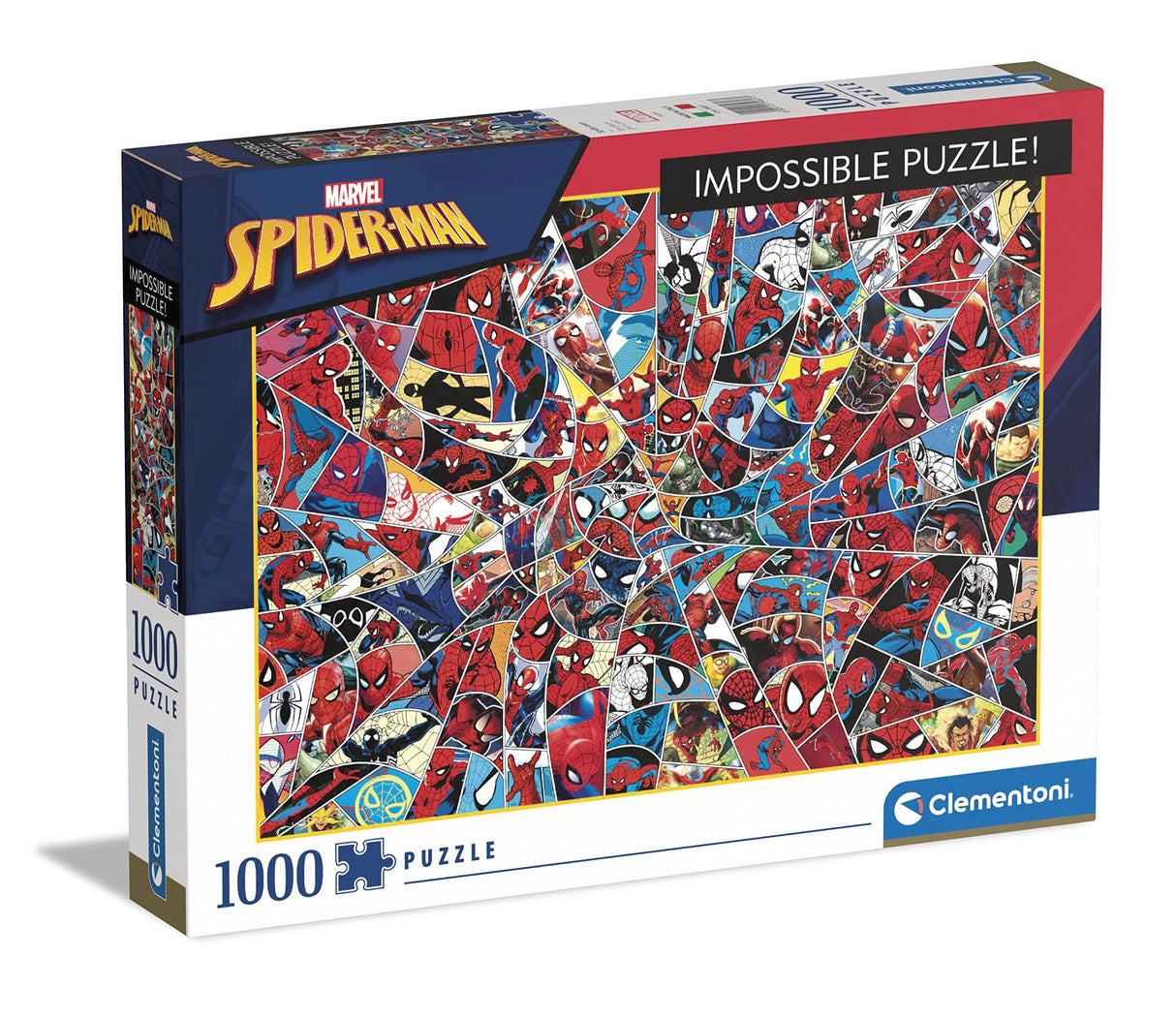 Clementoni Spider-Man Impossible Jigsaw Puzzle, Medium, 1000 Pieces, Multicolored, 39657 Clementoni