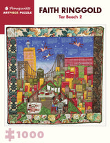 Pomegranate 1000-Piece Jigsaw Puzzle for Adults, Faith Ringgold's Tar Beach 2, Matte Finish, Snug Fit Pomegranate