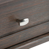 SIMPLIHOME Warm Shaker SOLID WOOD 20 inch wide Rectangle Rustic End Side Table in Farmhouse Brown with Storage, 1 Drawer and 1 Shelf, for the Living Room and Bedroom SIMPLIHOME