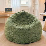 XeGe Faux Fur Comfy Bean Bag Cover(No Filler), Fluffy Stuffed Animal Storage Bean Bag Chair Cover for Bedroom Home Decor, Furry Fuzzy Bean Bag Cover for Adults Teens Kids Girls, Anti-Slip, Sage Green XeGe