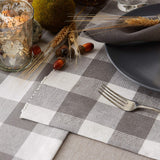 DII Buffalo Check Collection, Classic Farmhouse Placemat Set, 13x19, Gray & White, 6 Piece DII