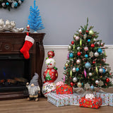 National Tree Dunhill Fir Tree With Multicolor Lights , 4.5 Feet National Tree Company