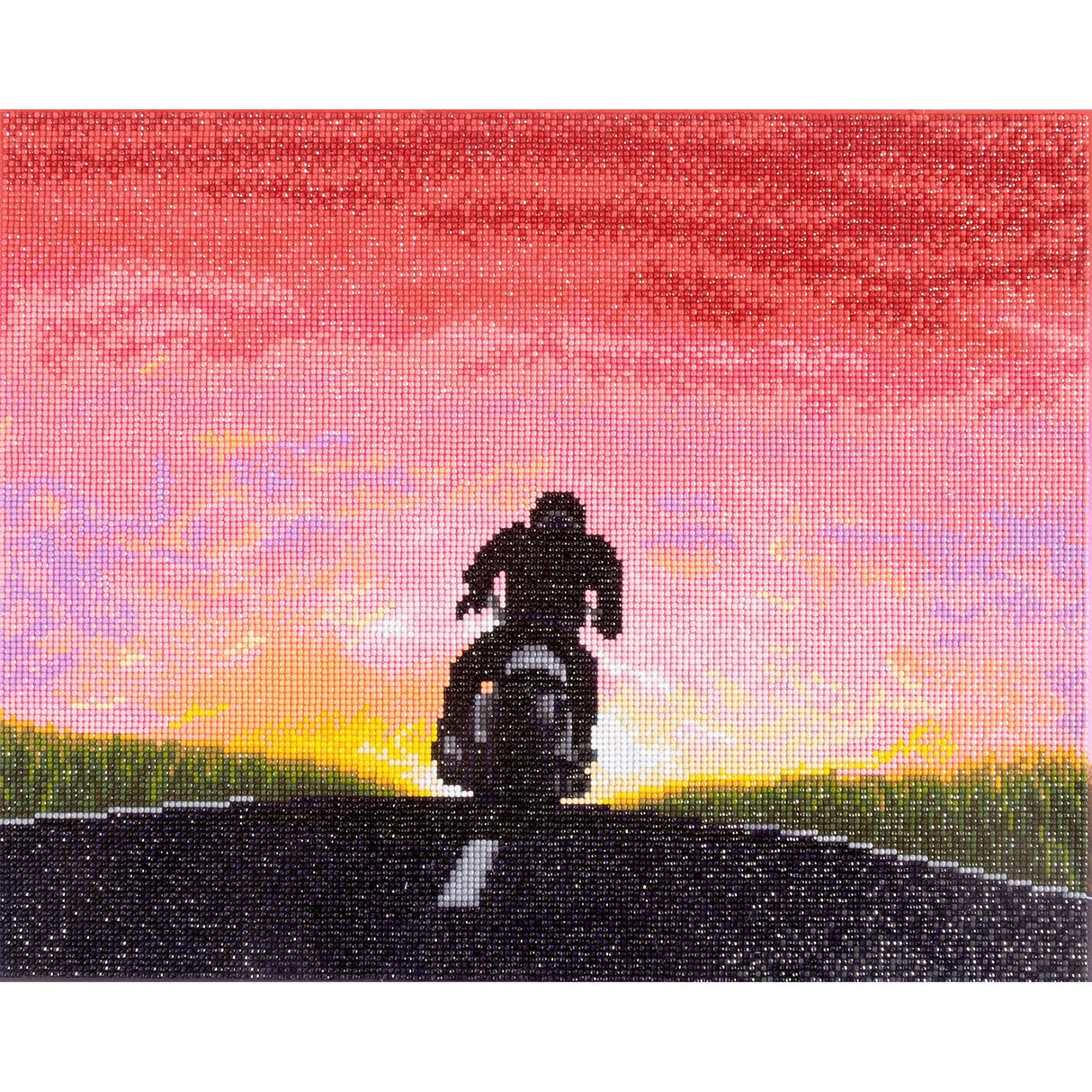 DIAMOND DOTZ at Home - My Time My Motorcycle, Full Drill, Round Dotz, Diamond Painting Kits, Diamond Art Kits for Adults, Motorcycle Diamond Art, Diamond Art, 20"x16" DIAMOND DOTZ