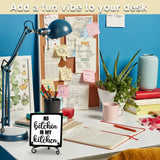 No Bitchin' in My Kitchen Rustic Farmhouse Decor Sign Black and White Kitchen Decor Decorative Wood Sign Home Kitchen Tabletop Decor - A26 ZIIUFRN