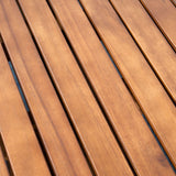 Christopher Knight Home Kally Outdoor Five Piece Acacia Dining Set, Teak Finish Christopher Knight Home