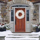 Vickerman 36" Sparkle White Spruce Artificial Christmas Wreath, Unlit - Faux Spruce Christmas Wreath - Seasonal Indoor Home Decor Vickerman