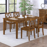 DUHOME Dining Room Chairs Set of 2,Farmhouse Dining Side Chairs with Cross Back Wooden Kitchen Chairs for Home Kitchen, Dining Room Antique Walnut DUHOME