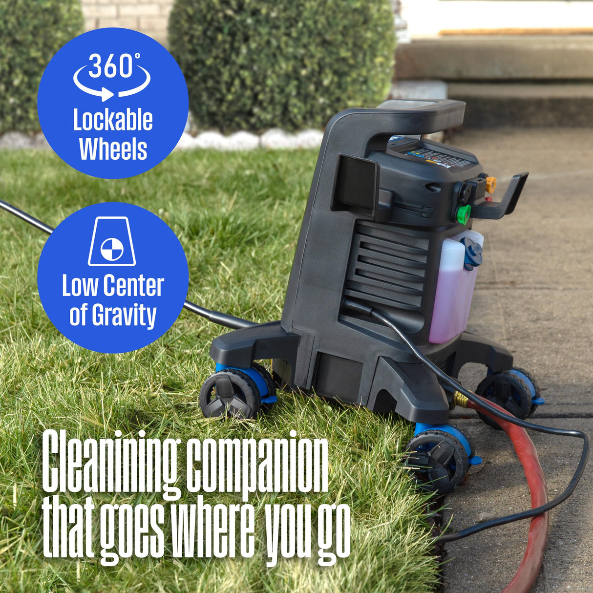 Westinghouse ePX3100 Electric Pressure Washer, 2300 Max PSI 1.76 Max GPM with Anti-Tipping Technology, Onboard Soap Tank, Pro-Style Steel Wand, 5-Nozzle Set, for Cars/Fences/Driveways/Home/Patios Westinghouse