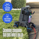 Westinghouse ePX3100 Electric Pressure Washer, 2300 Max PSI 1.76 Max GPM with Anti-Tipping Technology, Onboard Soap Tank, Pro-Style Steel Wand, 5-Nozzle Set, for Cars/Fences/Driveways/Home/Patios Westinghouse