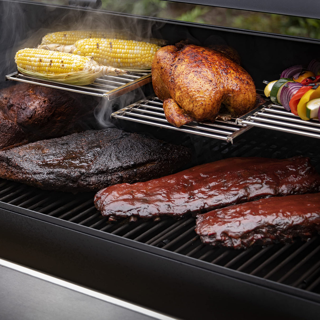 Oklahoma Joe's 5959596W06 Highland Racks Offset Smoker Flex Bracket Kit, Regular, Silver Oklahoma Joe's