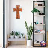 LifeSong Milestones Personalized 40th Wedding Anniversary Hanging Wall Cross for Parents Couple Grandparents Home and Wall Decoration LifeSong Milestones