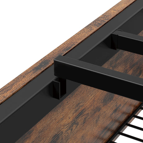LIKIMIO Heavy-Duty Queen Bed Frame with 4 Storage Drawers – Sturdy, Noise-Free, No Box Spring Required LIKIMIO