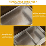 DWVO Solid Wood Chicken Coop for 4-6 Chickens, Outdoor Wooden Chicken Run Pen with 2 Nesting Boxes, Poultry Cage Rabbit Hutch Duck Coop Hen House w Weatherproof Roof & Removable Tray, Brown DWVO