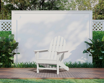 POLYWOOD AD4030WH Classic Outdoor Adirondack Chair, White