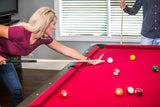 Mizerak Donovan II 8' Billiard Table with 2 Cues, Set of Billiard Balls, Triangle Brush and 2 Chalk Mizerak