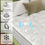 Twin XL Mattress 12 Inches Memory Foam Mattress，Twin Hybrid Mattress in a Box Individually Pocket Springs，Twin XL Size Mattress Medium Firm for Good Night Sleep，Pressure Relief，CertiPUR-US Certified ZFHCBJ