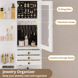 IRONCK Vanity Desk with Mirror and Lights, Makeup Vanity Table with 5 Drawers & Shelves, Power Outlet, Vanity Stool, Dressing Table with Jewelry Storage for Bedroom, White & Gold IRONCK