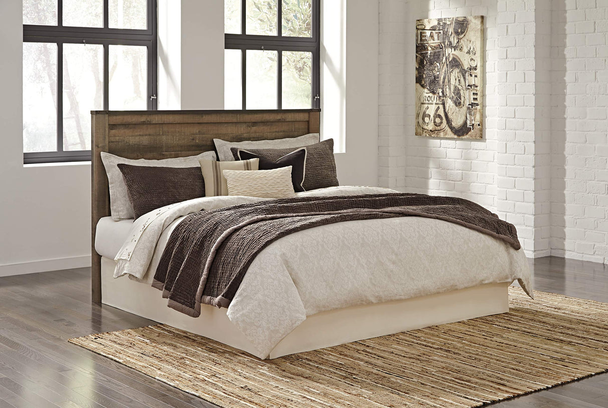 Signature Design by Ashley Trinell Rustic Panel Headboard, King/California, Warm Brown Signature Design by Ashley