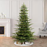 Puleo International 6.5 Foot Pre-Lit Aspen Fir Artificial Christmas Tree with 500 UL Listed Clear Lights, Green Puleo International
