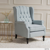 Christopher Knight Home Walter Fabric Recliner, Light Sky Dimensions: 34.75”D x 28.00”W x 41.25”H GDFStudio