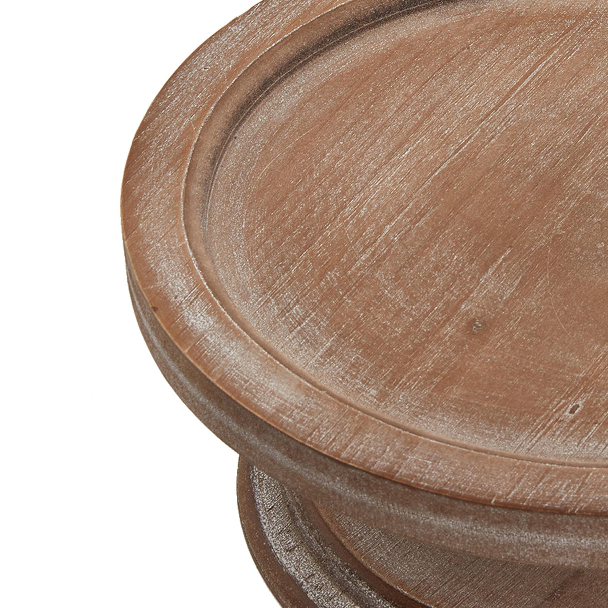 SOFE Round Wood Cake Stands Farmhouse Risers for Display Decorative, Cake Pedestal Serving Platter for Coffee Dessert Table, Christmas Party, Wedding, Dining Room, Living Room SOFE