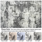 8x10 Area Rugs for Living Room: Abstract Washable Rug with Anti-Slip Backing Non-Shedding Stain-Resistant Soft Modern Large Carpet for Bedroom Dining Room Farmhouse Nursery Home Office Black Tosuoka