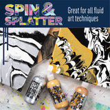 FolkArt, Mad Drizzle Metallics Pre-Mixed Acrylic Set, Set of 3 Premium High Gloss Finish Fluid Pouring Paints Perfect for Indoor & Outdoor Arts and Crafts Projects, 50417 FolkArt