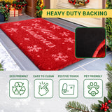 MaxMat Merry Christmas Door Mat – Coir Front Door Mat for Outdoor Entrance, Holiday Welcome Mat, Durable Non-Slip Christmas Outdoor Mat (17" x 30")` MaxMat