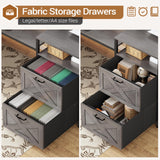 SEDETA 67" L Shaped Desk with Drawers, Computer Office Desk with Storage Shelves & Power Outlet, Reversible Gaming Desk with LED Lights for Home Office, Grey SEDETA